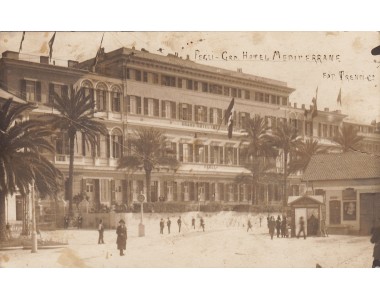 PEGLI GRAND HOTEL MEDITERRANE VIAGGIATA 1922